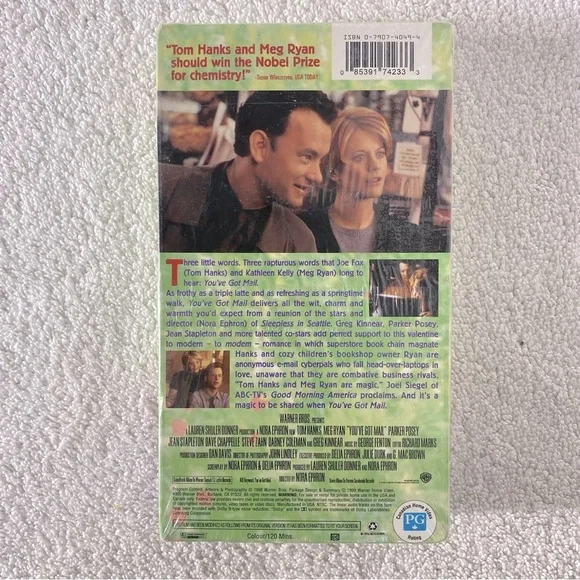 Vintage Warner Bros. Studio Movie You’ve Got Mail Tom Hanks Meg Ryan VHS Tape - Picture 2 of 11